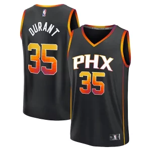 Accattivante Bellissimo Kevin Durant Phoenix Suns Fast Break Replica Player Jersey Statement Edition Black