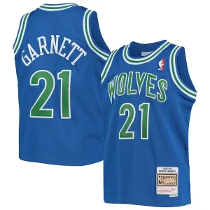 Bellissimo Kevin Garnett Minnesota Timberwolves Youth 1995 96 Hardwood Classics Swingman Jersey Blue