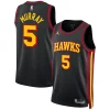 Raffinato Splendido Dejounte Murray Atlanta Hawks Jordan Brand Unisex Swingman Jersey Statement Edition Black