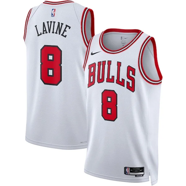 Carino Cool Fascinante Zach LaVine Chicago Bulls Nike Unisex Swingman Jersey Association Edition White/Red