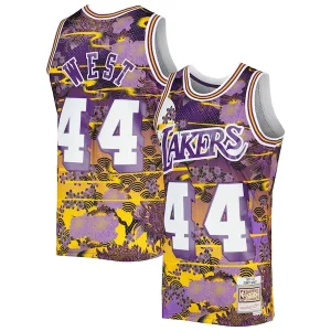 Raffinato Attraente Elegante Jerry West Los Angeles Lakers 1971/72 Hardwood Classics Lunar New Year Swingman Jersey Purple