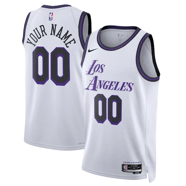 Attraente Los Angeles Lakers Nike Unisex 2022/23 Swingman Custom Jersey City Edition White