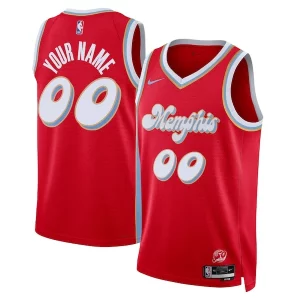Trendy Raffinato Memphis Grizzlies Nike Unisex 2024/25 Custom Swingman Jersey City Edition Red