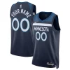 Elegante Prestigioso Bellissimo Minnesota Timberwolves Nike Unisex Swingman Custom Jersey Navy Icon Edition
