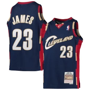 Sofisticato Cool LeBron James Cleveland Cavaliers Youth 2008 09 Hardwood Classics Swingman Jersey Navy