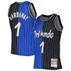 Attraente Lussuoso Elegante Penny Hardaway Orlando Magic Hardwood Classics 1994/95 Split Swingman Jersey Blue/Black