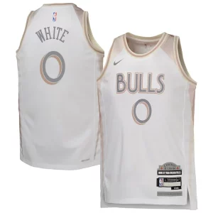 Incantevole Coby White Chicago Bulls Nike Youth 2024/25 Swingman Player Jersey City Edition White