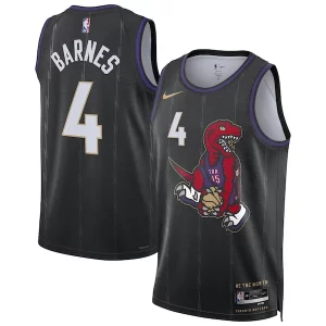Duraturo Cool Raffinato Scottie Barnes Toronto Raptors Nike Unisex 2024/25 Swingman Player Jersey City Edition Black