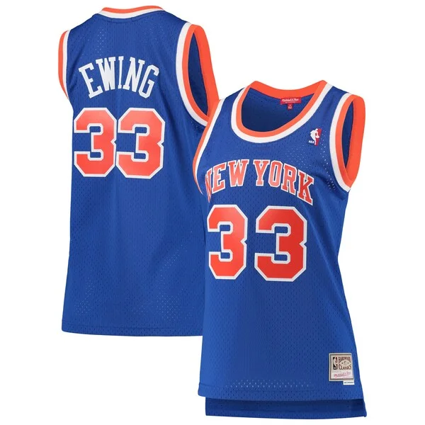 Versatile Duraturo Accattivante Patrick Ewing New York Knicks Women's 1991/92 Hardwood Classics Swingman Jersey Blue