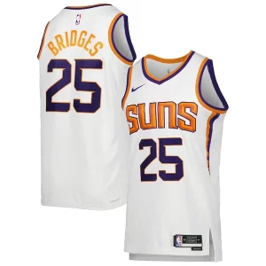 Trendy Gorgeous Mikal Bridges Phoenix Suns Nike Unisex Swingman Jersey Association Edition White/Purple