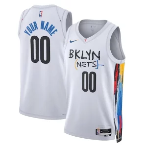 Sofisticato Versatile Brooklyn Nets Nike Unisex 2022/23 Swingman Custom Jersey City Edition White