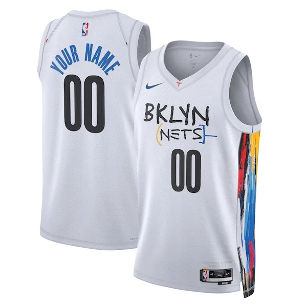 Sofisticato Versatile Brooklyn Nets Nike Unisex 2022/23 Swingman Custom Jersey City Edition White