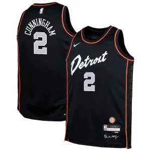 Stupendo Cade Cunningham Detroit Pistons Nike Youth Swingman Replica Jersey City Edition Black