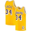 Pratico Stupendo Cool Shaquille O'Neal Los Angeles Lakers 1996/97 Hardwood Classics Authentic Jersey Gold