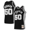 Magnifico David Robinson San Antonio Spurs 1991/92 Hardwood Classics Swingman Jersey Black