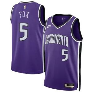 Elegante Sofisticato Comodo De'Aaron Fox Sacramento Kings Nike Unisex 2024/25 Swingman Jersey Purple Classic Edition