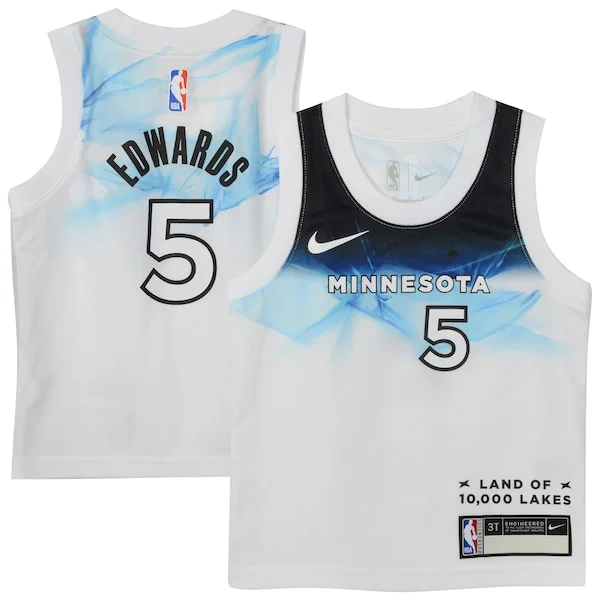 Elegante Fantastico Anthony Edwards Minnesota Timberwolves Nike Toddler 2024/25 Swingman Player Jersey City Edition White