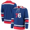 Elegante Gorgeous Philadelphia 76ers G III Sports by Carl Banks Pointman Hockey Fashion Jersey Royal