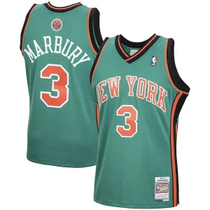 Magnifico Stupendo Stephon Marbury New York Knicks 2001/02 Hardwood Classics Swingman Jersey Green