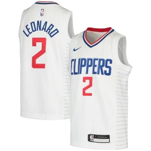 Magnifico Cool Kawhi Leonard LA Clippers Nike Youth 2020/21 Swingman Jersey Association Edition White/Royal