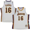 Moderno Fantastico Delizioso Pau Gasol Los Angeles Lakers Unisex Hall of Fame Class of 2023 Throwback Swingman Jersey White