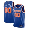 Comodo Pratico Ottimo New York Knicks Nike Unisex Swingman Custom Jersey Blue Icon Edition