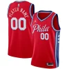 Elegante Philadelphia 76ers Jordan Brand Swingman Custom Jersey Statement Edition Red