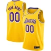 Duraturo Bellissimo Los Angeles Lakers Nike Custom Swingman Jersey Gold Icon Edition