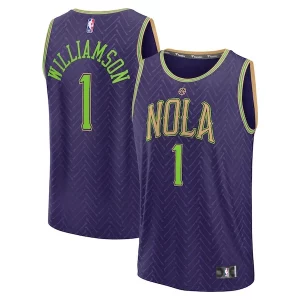 Incantevole Zion Williamson New Orleans Pelicans 2024/25 Fast Break Player Jersey City Edition Purple