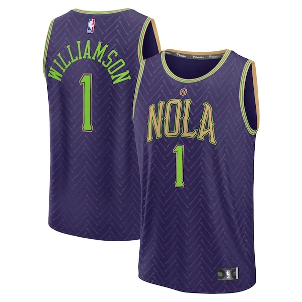 Incantevole Zion Williamson New Orleans Pelicans 2024/25 Fast Break Player Jersey City Edition Purple
