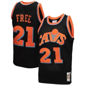 Versatile Cleveland Cavaliers 1984 85 Hardwood Classics World B. Free Reload 3.0 Swingman Jersey Black