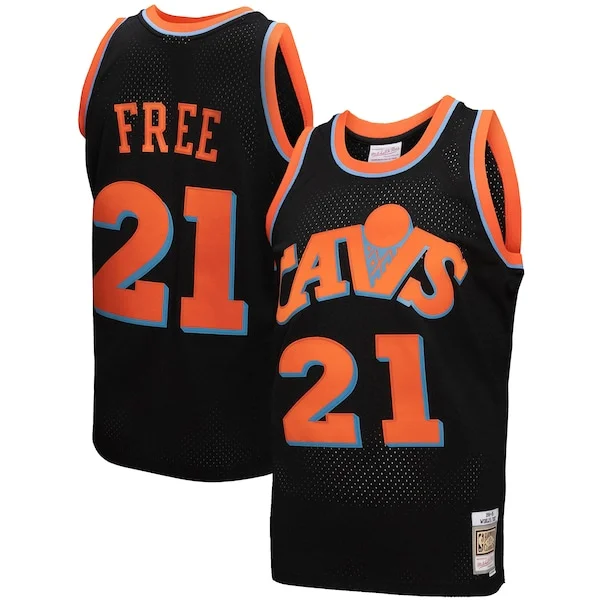 Versatile Cleveland Cavaliers 1984 85 Hardwood Classics World B. Free Reload 3.0 Swingman Jersey Black