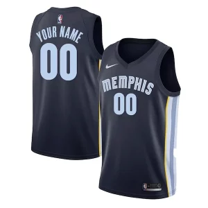 Gorgeous Memphis Grizzlies Nike Swingman Custom Jersey Navy Icon Edition
