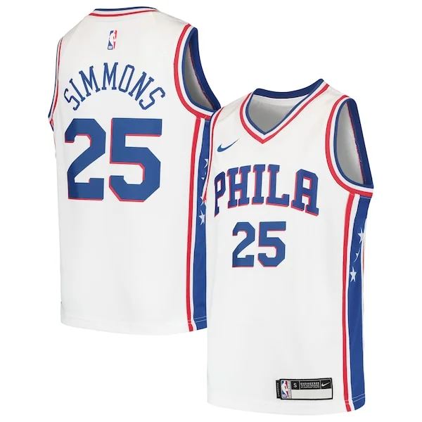 Classico Ben Simmons Philadelphia 76ers Nike Youth Swingman Jersey White/Royal