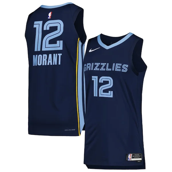 Magnifico Splendido Lussuoso Ja Morant Memphis Grizzlies Nike Authentic Jersey Association Edition Navy