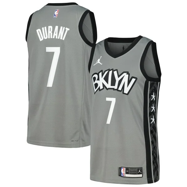 Comodo Raffinato Cool Kevin Durant Brooklyn Nets Nike Swingman Player Jersey Statement Edition Gray/Blue