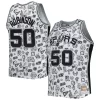 Duraturo David Robinson San Antonio Spurs 1998/99 Hardwood Classics Doodle Swingman Player Jersey White