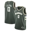 Cool Splendido Damian Lillard Milwaukee Bucks Nike Youth Swingman Jersey Icon Edition Hunter Green