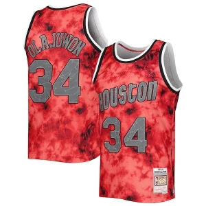 Incantevole Elegante Duraturo Hakeem Olajuwon Houston Rockets 1993/94 Galaxy Swingman Jersey Red
