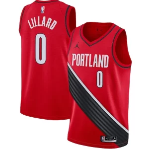 Elegante Eccezionale Incantevole Damian Lillard Portland Trail Blazers Jordan Brand 2020/21 Swingman Jersey Statement Edition Red