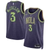 Stupendo CJ McCollum New Orleans Pelicans Nike Unisex 2024/25 Swingman Player Jersey City Edition Purple