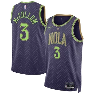 Stupendo CJ McCollum New Orleans Pelicans Nike Unisex 2024/25 Swingman Player Jersey City Edition Purple