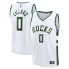 Resistente Carino Trendy Damian Lillard Milwaukee Bucks Fast Break Replica Player Jersey Association Edition White