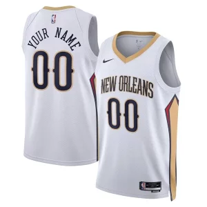Pratico Attraente Delizioso New Orleans Pelicans Nike Unisex Swingman Custom Jersey White Association Edition