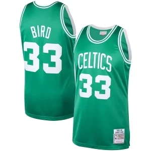 Meraviglioso Larry Bird Boston Celtics 1985/86 Hardwood Classics Authentic Jersey Kelly Green
