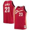 Elegante LeBron James Cleveland Cavaliers 2003/04 Big & Tall Hardwood Classics Swingman Jersey Red