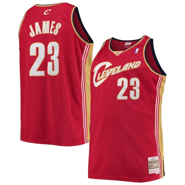 Elegante LeBron James Cleveland Cavaliers 2003/04 Big & Tall Hardwood Classics Swingman Jersey Red