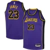 Eccezionale Elegante Ottimo LeBron James Los Angeles Lakers Jordan Brand Youth Performance Swingman Jersey Statement Purple