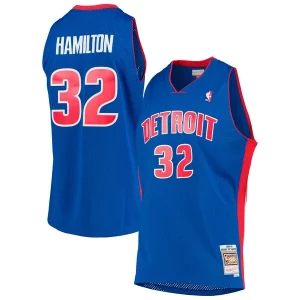 Resistente Richard Hamilton Detroit Pistons 2003/04 Hardwood Classics Swingman Jersey Blue