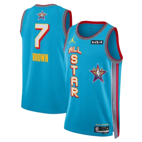 Attraente Ottimo Comodo Jaylen Brown Nike Unisex 2025 NBA All Star Game Swingman Player Jersey Light Blue